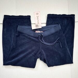 NWT Y2K Original Juicy Couture Peck Blue Terry Cropped Crop Capri Pants  Medium